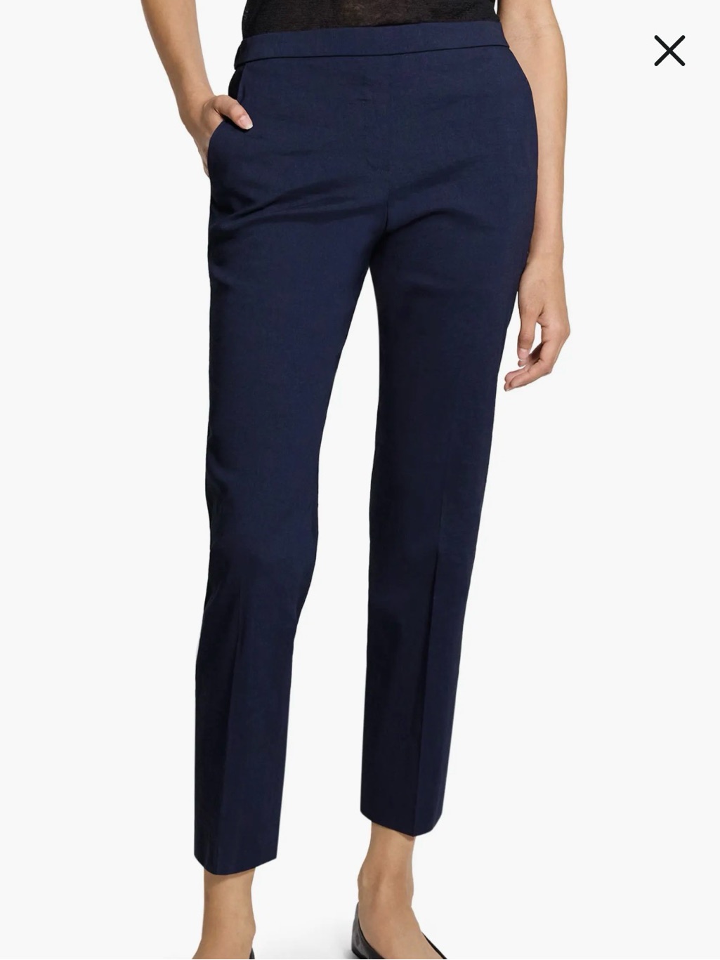 Theory Navy Blue Women’s Slim Ankle Pants